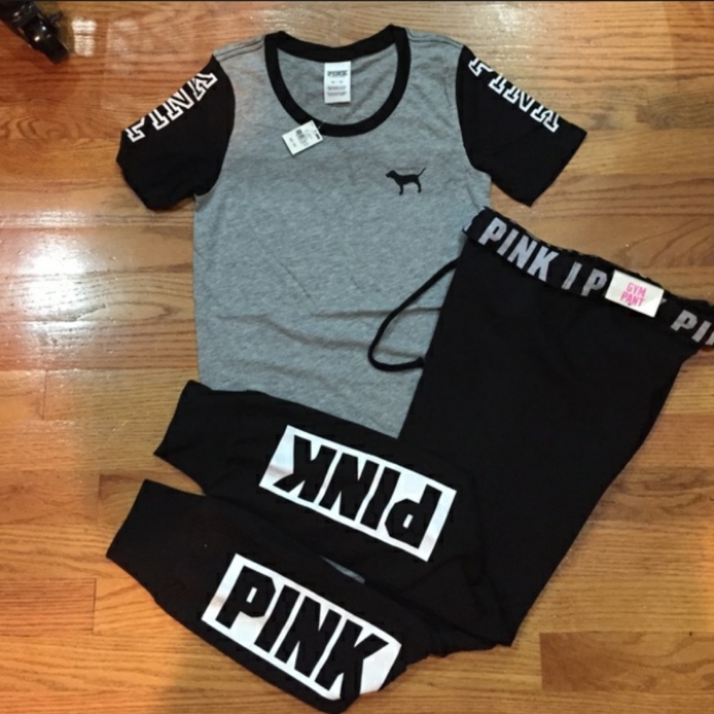 Pink jogger set